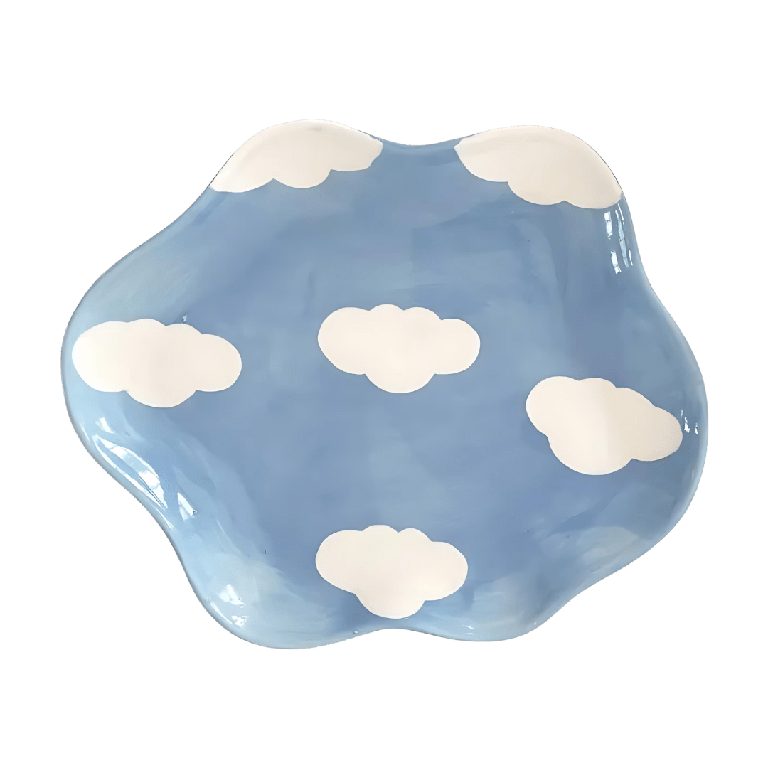 'Whimsy' Cloud Ceramic Plate - sscentt